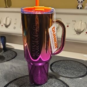 New! Dunkin' Donuts Limited Edition 40oz.  Stainless Steel Ombre Tumbler